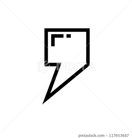 comma symbol icon 117653687