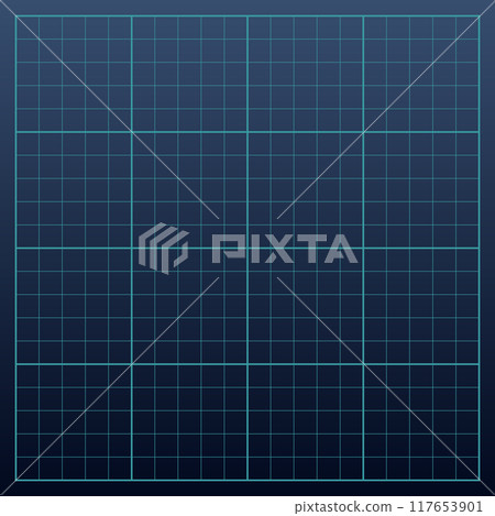 Hud grid game panel. Graph with dots, lines. Digital screen interface display, electronic grid for futuristic user system.GUI digital hi tech visor backdrop template 117653901