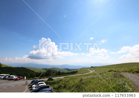 Summer scenery of Kurumayama Plateau 117653963