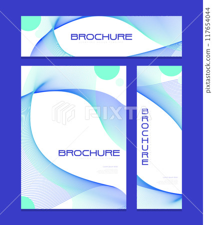 Business brochure design template set Business brochure design template set 117654044