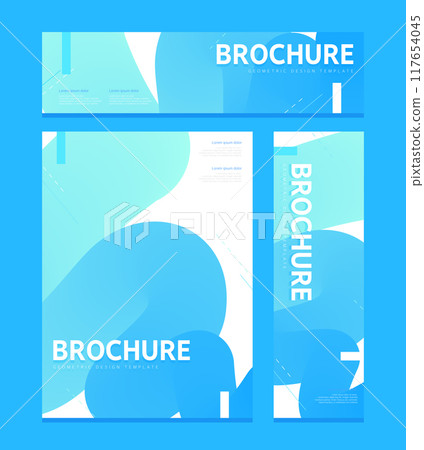 Business brochure design template set 117654045