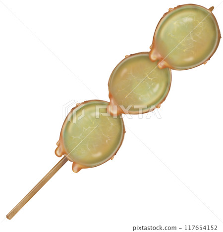 Grape tanghulu candied coating syrup of Chinese snacks fruits,Sweet dessert skewer hand drawn illustrations.  117654152