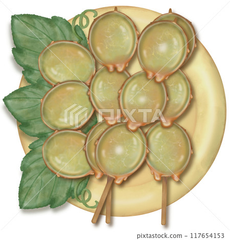 Grape tanghulu candied coating syrup of Chinese snacks fruits,Sweet dessert skewer hand drawn illustrations. Grape tanghulu candied coating syrup of Chinese snacks fruits,Sweet dessert skewer hand drawn illustrations. 117654153