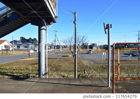 鹿島臨海鐵道大洗鹿島線，從鹿島足球場站到太陽站的車窗看到的景色（2022 年冬季） 117654279