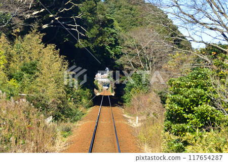 鹿島臨海鐵道大洗鹿島線，從鹿島足球場站到太陽站的車窗看到的景色（2022 年冬季） 117654287