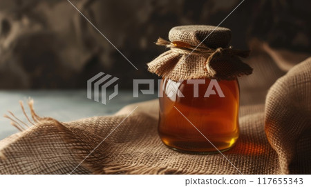 Honey jar. Generative AI 117655343