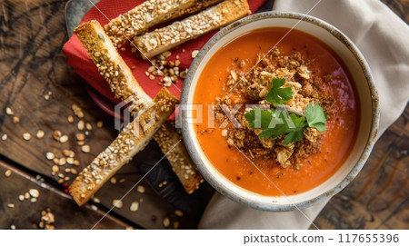 Diet soup. Generative AI Diet soup. Generative AI 117655396