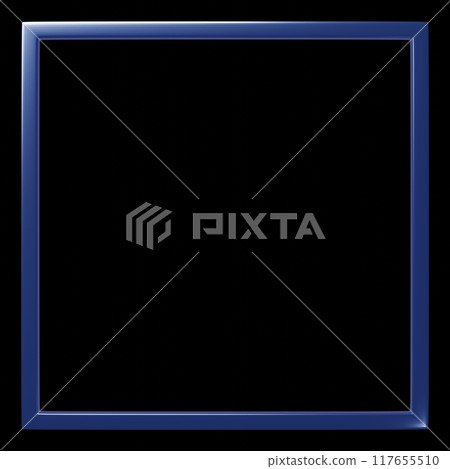 3D材質_金屬框_藍色 3D材質_金屬框_藍色 117655510