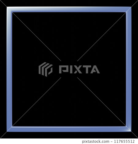 3D材質_金屬框_淺藍色 3D材質_金屬框_淺藍色 117655512