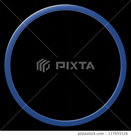 3D材質_金屬框_藍色 3D材質_金屬框_藍色 117655526