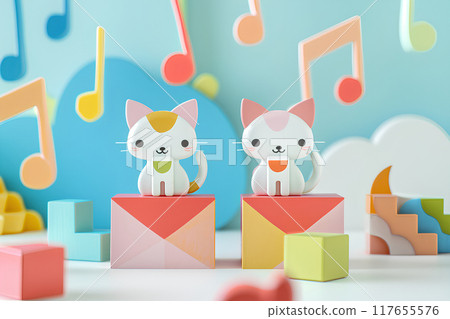 Cute Cat Concert Cute Cat Concert 117655576