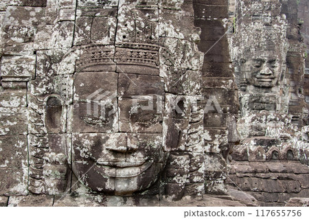 The Bayon Temple in Angkor Wat in Cambodia 117655756