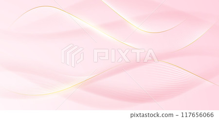 Abstract background design, modern pink and gold geometric element design. 117656066