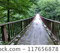 An old bridge deep in the mountains 117656878