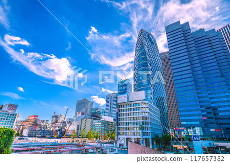 Tokyo cityscape in Japan Shinjuku Station West Exit Redevelopment...Land Readjustment Project...=August 20, 2024 117657382