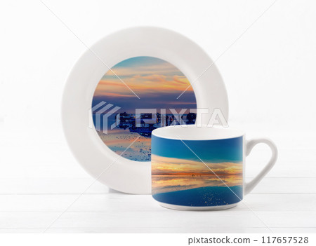 Photo printed on tableware 117657528