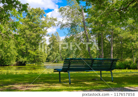 瑞典斯德哥爾摩郊區卓寧霍姆宮內的公園 117657858