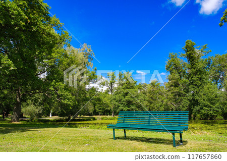 Park in Drottningholm Palace, Stockholm, Sweden Park in Drottningholm Palace, Stockholm, Sweden 117657860
