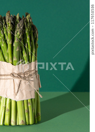 Bunch of green asparagus Bunch of green asparagus 117658586