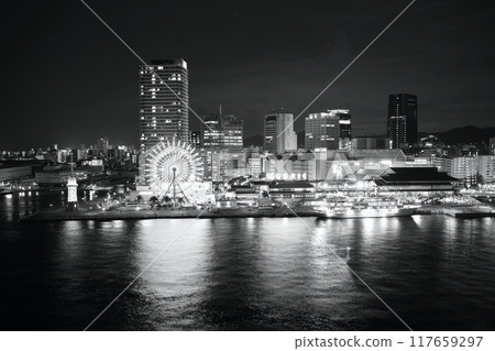Night view of Kobe Harborland 117659297