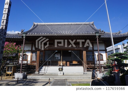 岡山縣津山市小田中的「聖德寺」:和戶七年(714)六月創建的寺廟 岡山縣津山市小田中的「聖德寺」:和戶七年(714)六月創建的寺廟 117659366