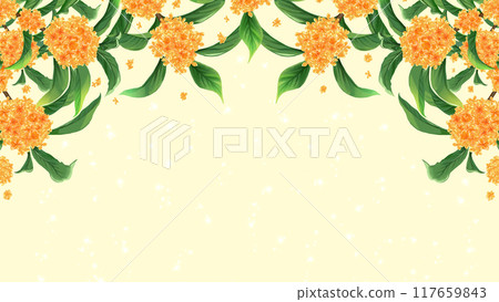 桂花秋框背景16:9 117659843