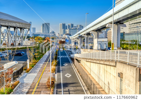 Urban landscape of Ariake, Koto-ku, Tokyo Ariake Station 117660962