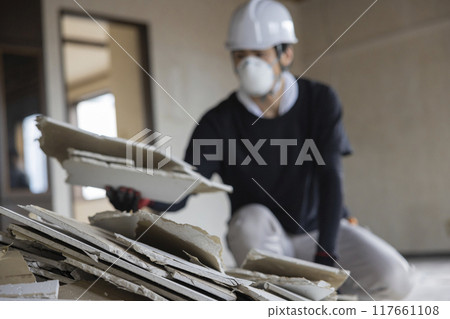 Interior demolition site, renovation, remodeling Interior demolition site, renovation, remodeling 117661108