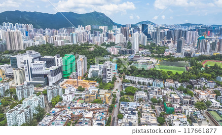 the urban skyline Kowloon Tong, Hong Kong 22 Aug 2024 the urban skyline Kowloon Tong, Hong Kong 22 Aug 2024 117661877