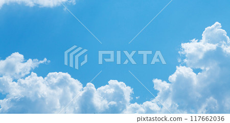 Sunny sky with clouds Sunny sky with clouds 117662036