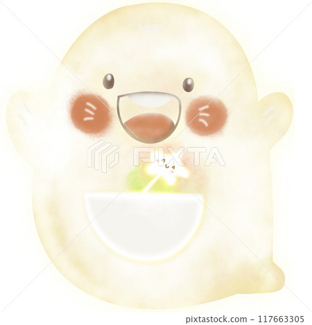 cute light ghost with star cute light ghost with star 117663305