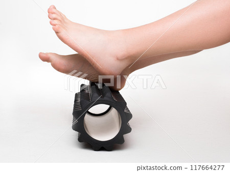 sports foam roller foot massage sports foam roller foot massage 117664277