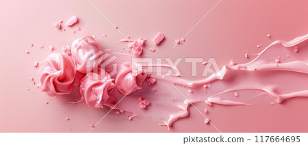 Taffy, rising, bullet shot, solid pastel background 117664695