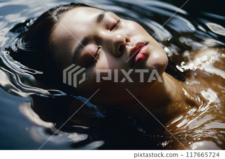 underwater, woman, person 117665724