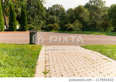 trash container environment recycling park green waste garbage nature outdoor design bin grass 117665810