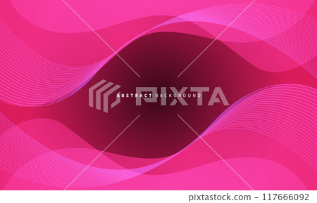 Abstract pink red wave curve geometric luxury background vector 117666092