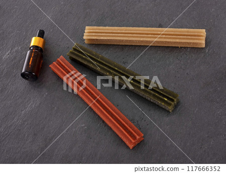 CBD dog treats in studio CBD dog treats in studio 117666352