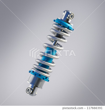 Modern blue and silver shock absorber Modern blue and silver shock absorber 117666391