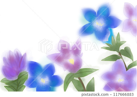 Gentian flower card 1 117666883