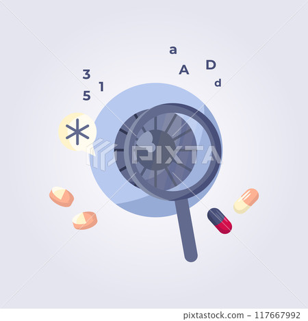 Eye inspection illustration flat icon vector template graphic design Eye inspection illustration flat icon vector template graphic design 117667992