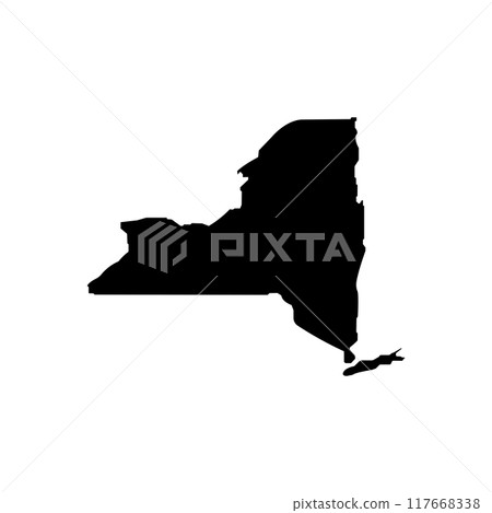 Newyork map silhouette 117668338
