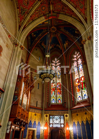 Interior of St. Peter's Cathedral, Geneva, Switzerland Interior of St. Peter's Cathedral, Geneva, Switzerland 117668573