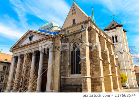 St. Peter's Cathedral in Geneva, Switzerland 117668574