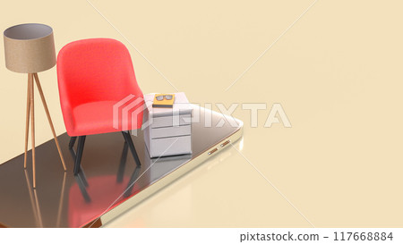 The Furniture for interior design or House decor concept 3d rendering. The Furniture for interior design or House decor concept 3d rendering. 117668884