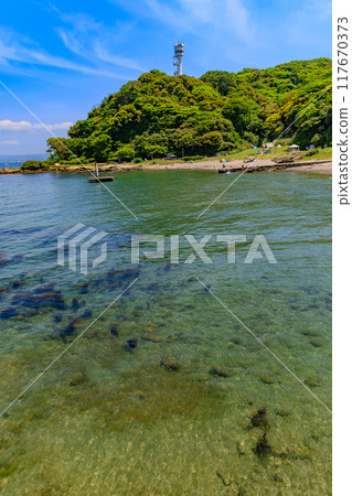 Kanagawa Prefecture, Yokosuka City, Kanagawa Prefectural Kannonzaki Park Beach Kanagawa Prefecture, Yokosuka City, Kanagawa Prefectural Kannonzaki Park Beach 117670373