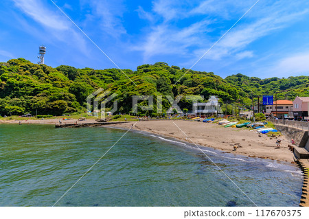 Kanagawa Prefecture, Yokosuka City, Kanagawa Prefectural Kannonzaki Park Beach Kanagawa Prefecture, Yokosuka City, Kanagawa Prefectural Kannonzaki Park Beach 117670375