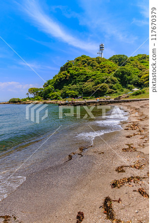 Kanagawa Prefecture, Yokosuka City, Kanagawa Prefectural Kannonzaki Park Beach 117670379