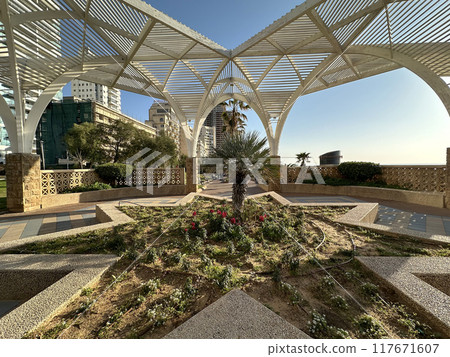 Gazebo on the waterfront in Netanya Gazebo on the waterfront in Netanya 117671607