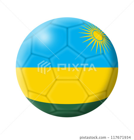 Rwanda soccer ball football illustration Rwanda soccer ball football illustration 117671934