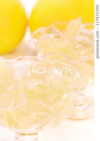 土佐柚仙草亮背景甜點 117672345